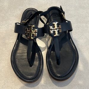Tory Burch Navy Sandals